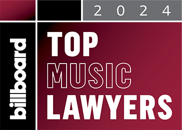 O+Z, Billboard's Top Music Lawyers 2024 award badge